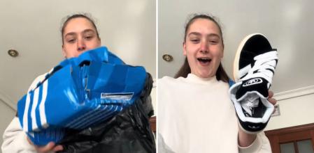 Le llegan unas zapatillas por correo y lo que se encuentra dentro de la caja le deja sin palabras: “Llevo media hora riéndome”