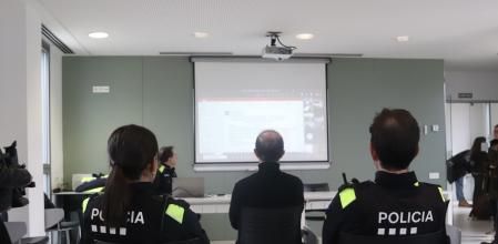 Agentes de la Policía Local de Lloret de Mar, en una imagen de archico.