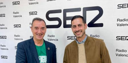 Robert Raga y Carlos Fernández Bielsa antes de su cara a cara.