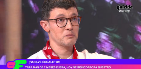 César Toral, 'Escaleto' regresa a 'Ni que fuéramos' siete meses después y revela el motivo de su ausencia