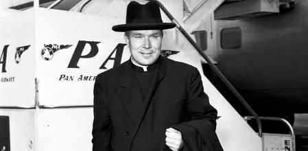 El padre Patrick Peyton en una instantánea de 1954