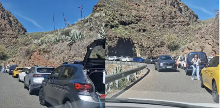 El sitio se llenó de coches que querían visitarlo