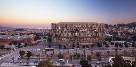 Recreación del nuevo edificio de atención ambulatoria del Vall d'Hebron