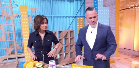 Adela González y Rubén Bravo en 'Mañaneros'