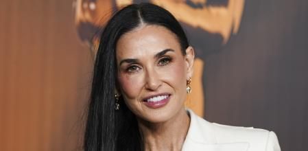 Demi Moore a su llegada al almuerzo de nominados al Oscar el pasado martes