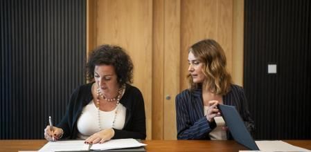 La Consellera de Economia, Alícia Romero y Jéssica Albiach exponen el acuerdo en materia fiscal al que ha llegado el Govern con los Comuns, Barcelona, 25 de febrero de 2025.