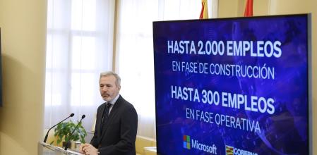 El presidente de Aragón, Jorge Azcón, anuncia este viernes una nueva inversión “milmillonaria” de Microsoft en Aragón 