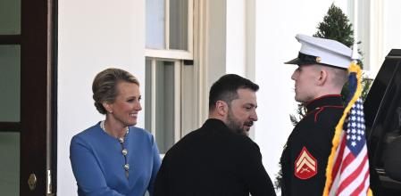 Volodímir Zelenski abandonant la Casa Blanca divendres passat&nbsp;