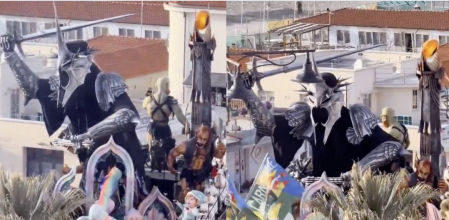 Desfiló en el carnaval de Viareggio