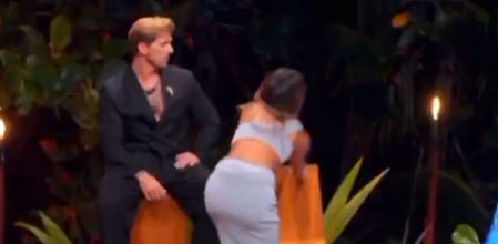 Tadeo y Sthefany en la hoguera final