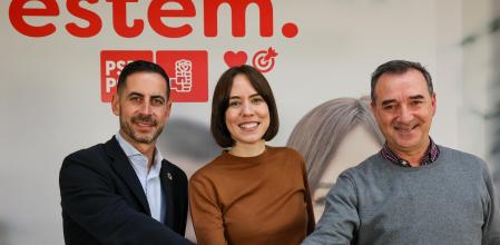 Carlos Fernández Bielsa, Diana Morant y Robert Raga, tras el acuerdo alcanzado.