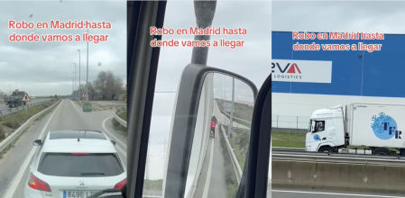 Un compañero también grabó el suceso