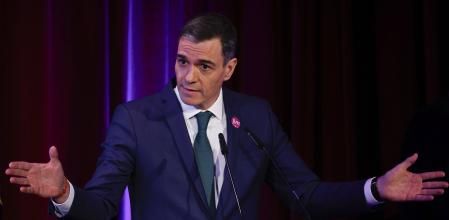 Pedro Sánchez, en el acto institucional que ha protagonizado en Madrid con motivo del Día Internacional de las Mujeres&nbsp;