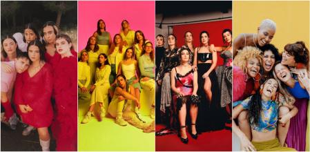 De izquierda a derecha, Al·lergiques al Pol·len, Balkan Paradise Orchestra, Maruja Limón y Las Karamba