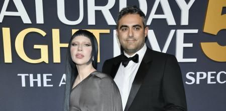 Lady Gaga y Michael Polansky en febrero del 2025 en Nueva York