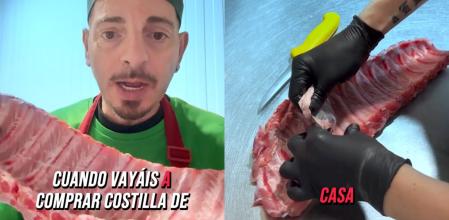 El profesional recomienda retirar una telilla fina que recubre la parte donde están los huesos.