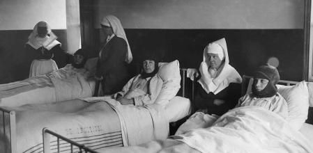 Hospital para tuberculosos en Lyon, 1914