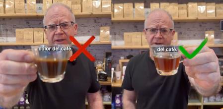 El color del café demasiado oscuro desvela un tueste excesivo que arruina su sabor y sus propiedades.