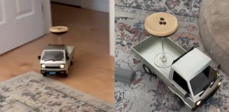 Así sorprendió la mujer a su marido