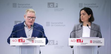 El presidente de la junta del ICF, Juli Fernández, y la consejera delegada, Vanessa Servera&nbsp;