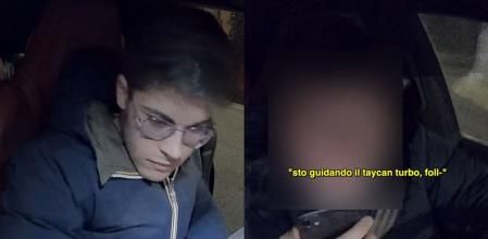 La escena fue capturada por la cámara de seguridad del Porsche Macan Turbo