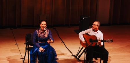Marina Heredia se ganó al público del Merkin Concert Hall, donde, acompañada por el guitarrista José Quevedo el Bola, rindió tributo este viernes a Federico García Lorca&nbsp;