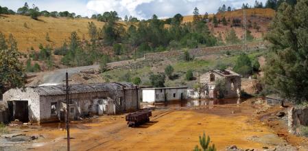 Una antigua mina de cobre de la firma Rio Tinto en la localidad de Nerva (Andalucía)