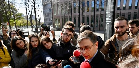 Declaraciones a la salida del juzgado del abogado del caso del juicio para la paralización de la eutanasia Abogados Cristianos Ciudad de a Justicia