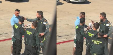 El hombre fue escoltado por la Guardia Civil