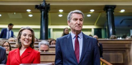 Núñez Feijóo ayer en el Congreso