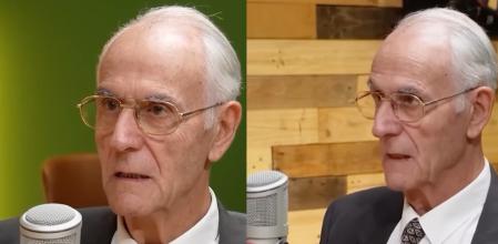 Manuel Sans Segarra en dos momentos del vídeo