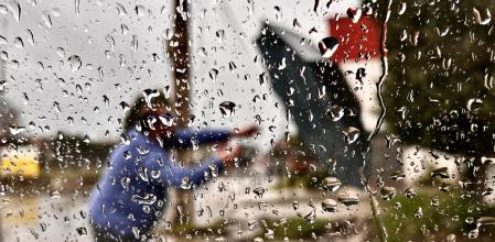 Día de lluvia y viento, en Vilalba Sasserra.