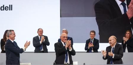 César González-Bueno, Josep Oliu y Miquel Roca