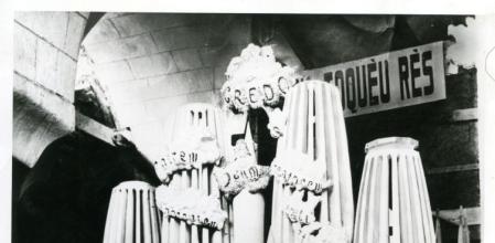 Maqueta a escala 1:12. Foto feta al museu, al fons es llegeix 