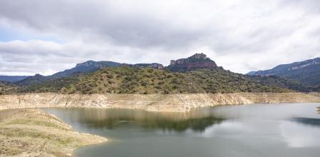 El embalse de Siurana, ayer, al 21,2% de su capacidad total, con 2,6 hectómetros cúbicos de agua almacenada