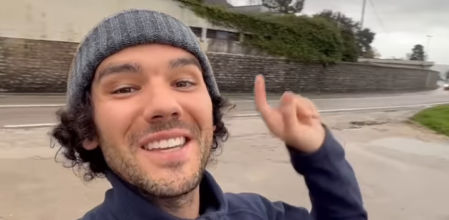 Fabio Belnome salió de Barcelona el 16 de marzo y tiene el reto de atravesar Eurasia