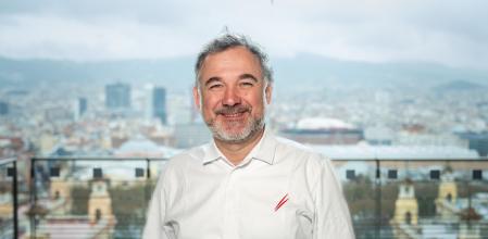 Albert Raurich y las vistas a Barcelona desde el nuevo restaurante