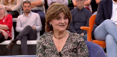 Lina Álvarez en el plató de ‘Y ahora Sonsoles’, donde compartió su experiencia como madre a los 62 años.