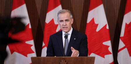 Mark Carney, primer ministro de Canadá, en Ottawa el 27 de marzo de 2025