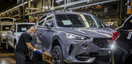 Linea de produccion del Cupra Formentor en Martorell