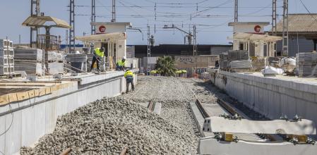 Dana Valencia. Paiporta Obras de reconstrucción de la estación y las vía del metro de Paiporta