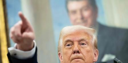 Donald Trump en un acto público 