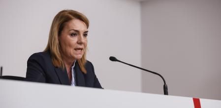 La vicepresidenta del Consell y consellera de Servicios Sociales, Igualdad y Vivienda, Susana Camarero, durante una rueda de prensa tras comenzar a ser la nueva portavoz del Consell de gobierno de la Comunitat Valenciana, a 18 de noviembre de 2024, en Valencia (España). Con el nuevo cargo, Camarero sustituye a la consellera de Hacienda, Economía y Administración Pública, que ejercía la portavocía hasta el momento. Durante los próximos días, se darán a conocer más detalles sobre los cambios en el Consell, que contará con una nueva estructura adaptada al plan de recuperación económica y social de la Comunitat Valenciana tras las consecuencias ocasionadas por la DANA.