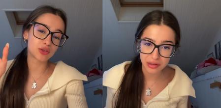 Lita en dos momentos del vídeo