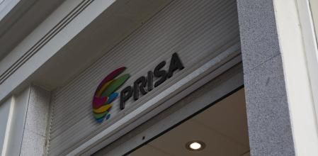 Logo de Grupo Prisa en domicilio Social, en la Gran Vía, 32 de Madrid&nbsp;