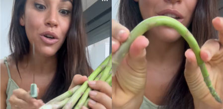 Una cocinera revela el truco para pelar espárragos.