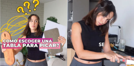 La ingeniera de alimentos recomienda la mejor tabla para cortar.