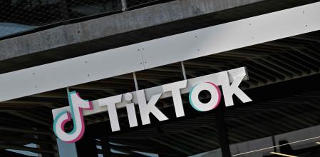 Imagen de las oficinas de TikTok en Los Ángeles, California.(Photo by Robyn Beck / AFP)