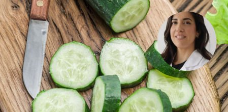 El pepino crudo ayuda a combatir la retención de líquidos.