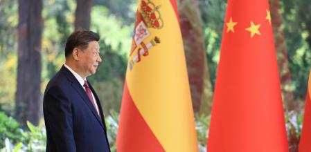 La gira del presidente chino Xi Jinping ha sido difundido esta mañana mientras recibía a su homólogo español, Pedro Sánchez, en Pekín&nbsp;